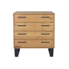 Texas 4 Drawer Chest Of Drawers Antique Waxed Pine Black (DHD) Image 1
