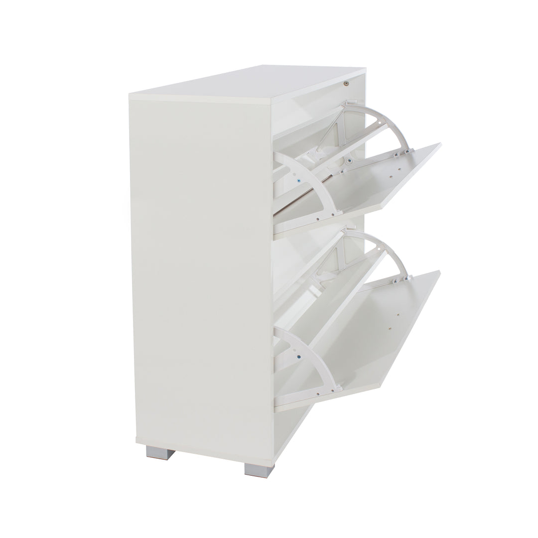 Lido 2 Door Shoe Cabinet  White  (DHD) Image 4