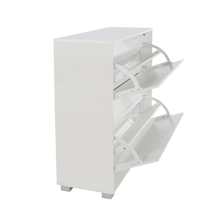 Lido 2 Door Shoe Cabinet  White  (DHD) Image 4