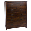 Boston 5 Drawer Chest Dark Brown  (DHD) Image 3