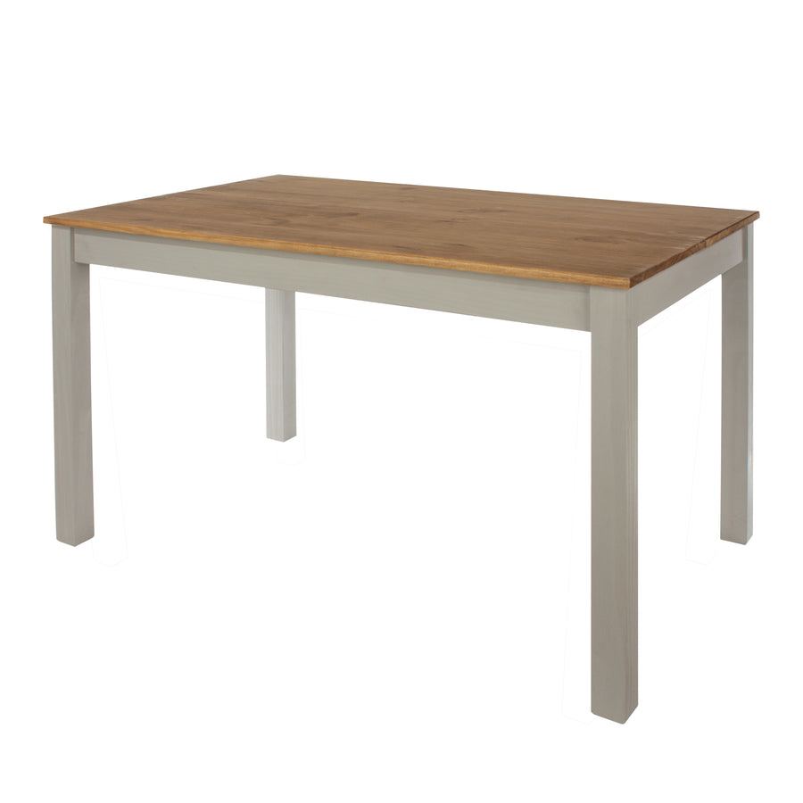 Linea Linea 1500Mm Rectangular Dining Table Grey Antique Waxed Pine (DHD) Image 1