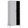 Dallas Bookcase Display Unit White Carbon Grey Oak (DHD) Image 1
