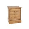 Cotswold 2 Drawer Bedside Cabinet Antique Waxed Pine  (DHD) Image 3