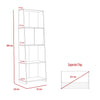 Dallas Bookcase With Doors White Carbon Grey Oak (DHD) Image 5