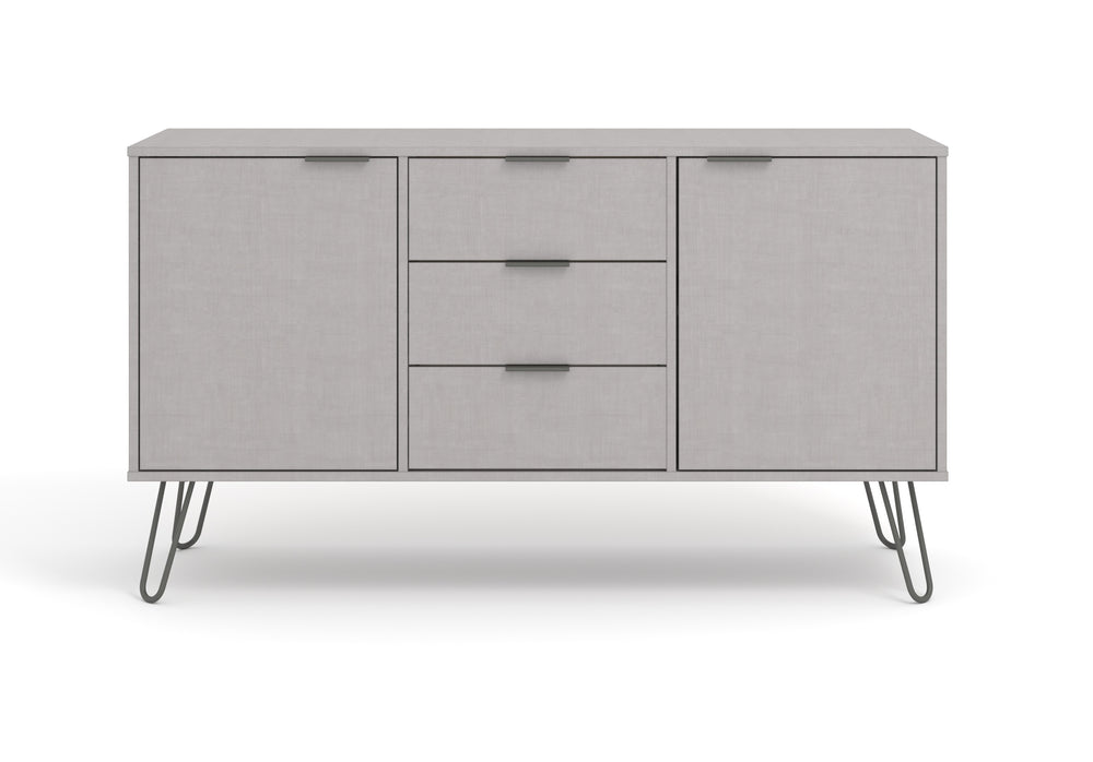 Augusta Grey Medium Sideboard With 2 Door, 3 Drawers Grey   (DHD) Image 2