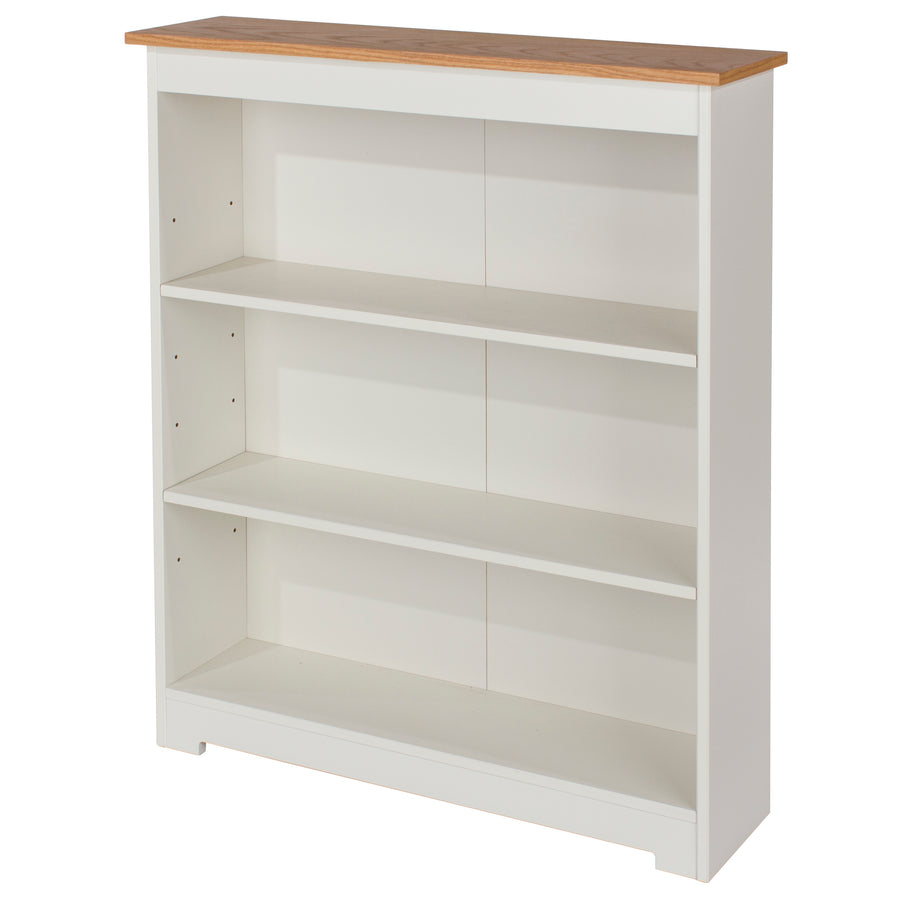 Colorado Low Wide Bookcase  Soft White Oak (DHD) Image 1