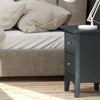 Como Blue 2 Petite Drawer Bedside Cabinet  Blue  (DHD) Image 5