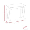 Dallas Home Office Desk With Drawer White Carbon Grey Oak (DHD) Image 6