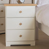 Colorado 3 Drawer Bedside Cabinet  Soft White Oak (DHD) Image 5