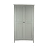Como Grey 2 Door Wardrobe Grey  (DHD) Image 2
