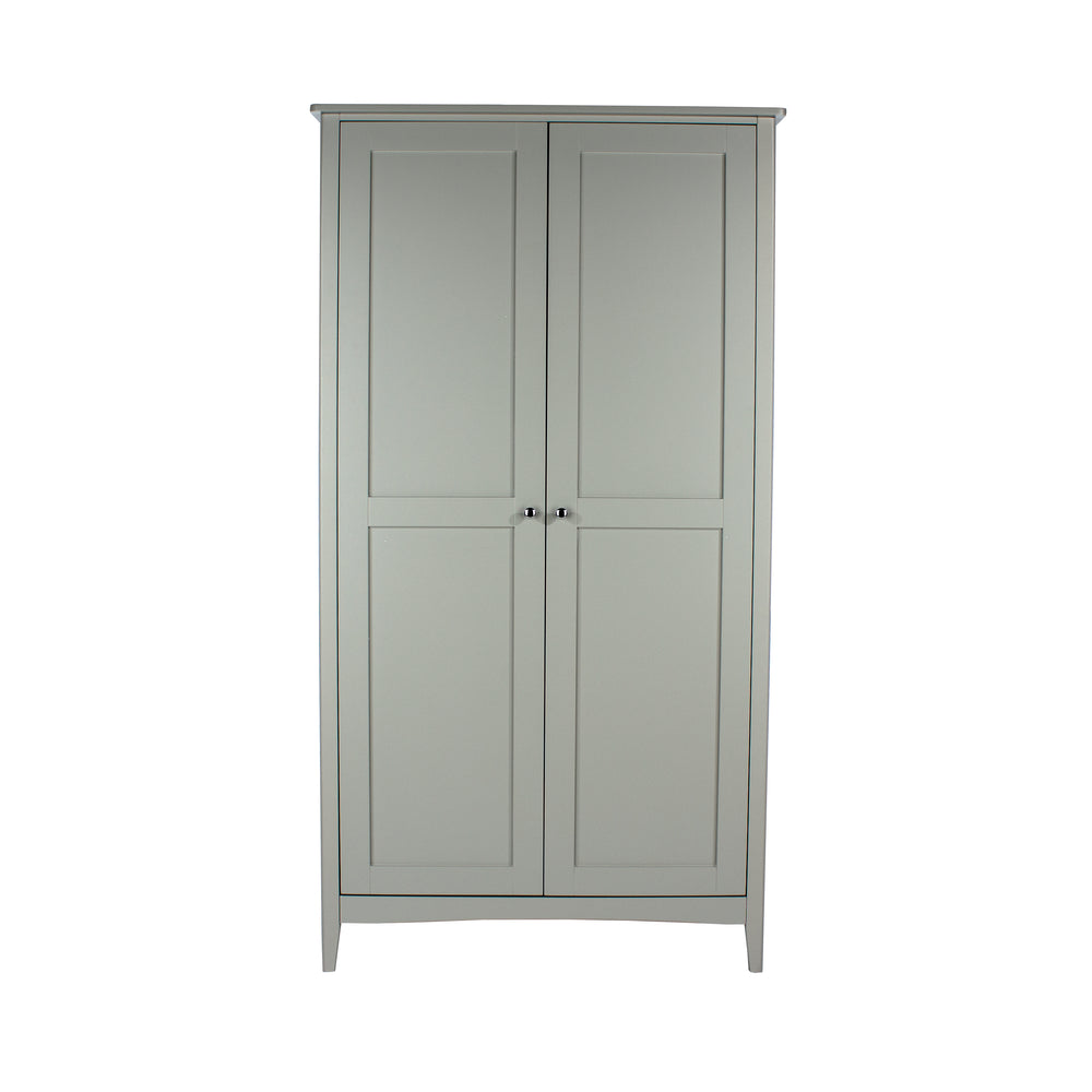 Como Grey 2 Door Wardrobe Grey  (DHD) Image 2