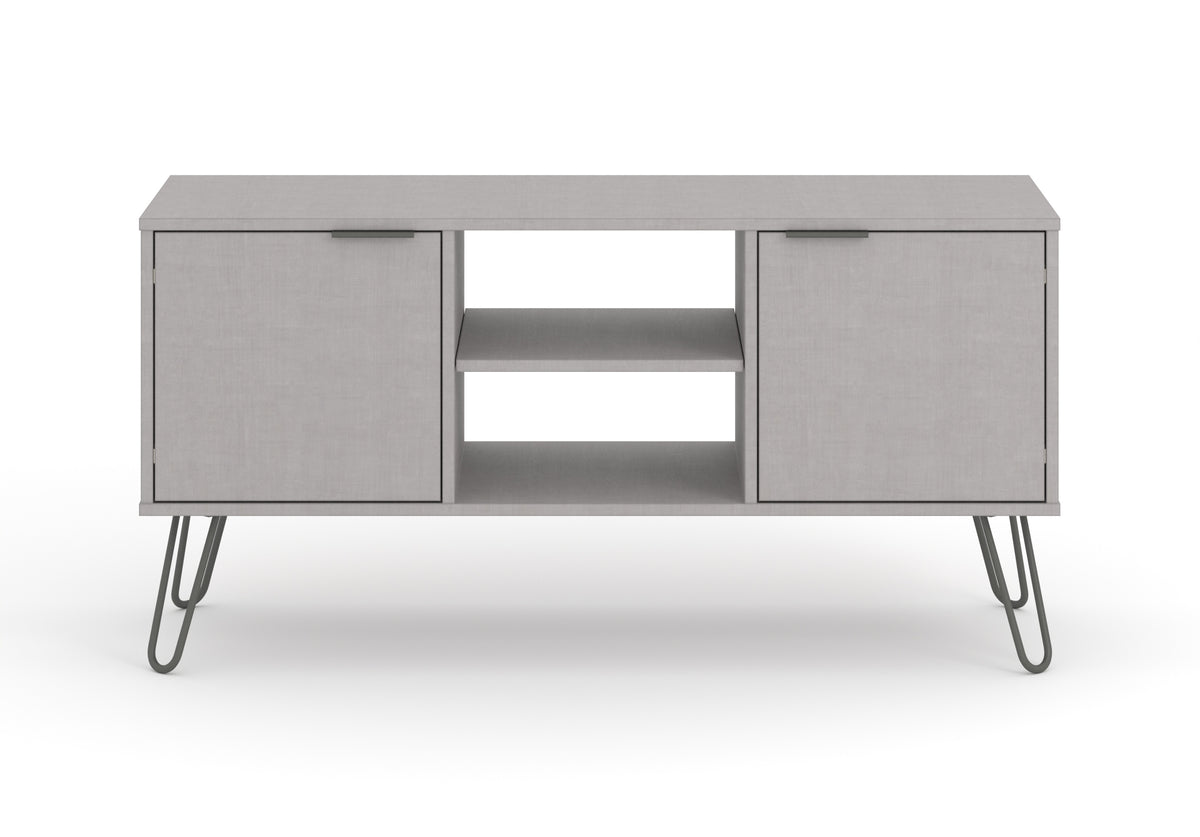 Augusta Grey 2 Door Flat Screen Tv Unit Grey   (DHD) Image 2