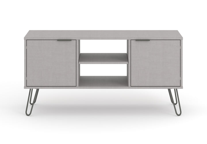 Augusta Grey 2 Door Flat Screen Tv Unit Grey   (DHD) Image 2