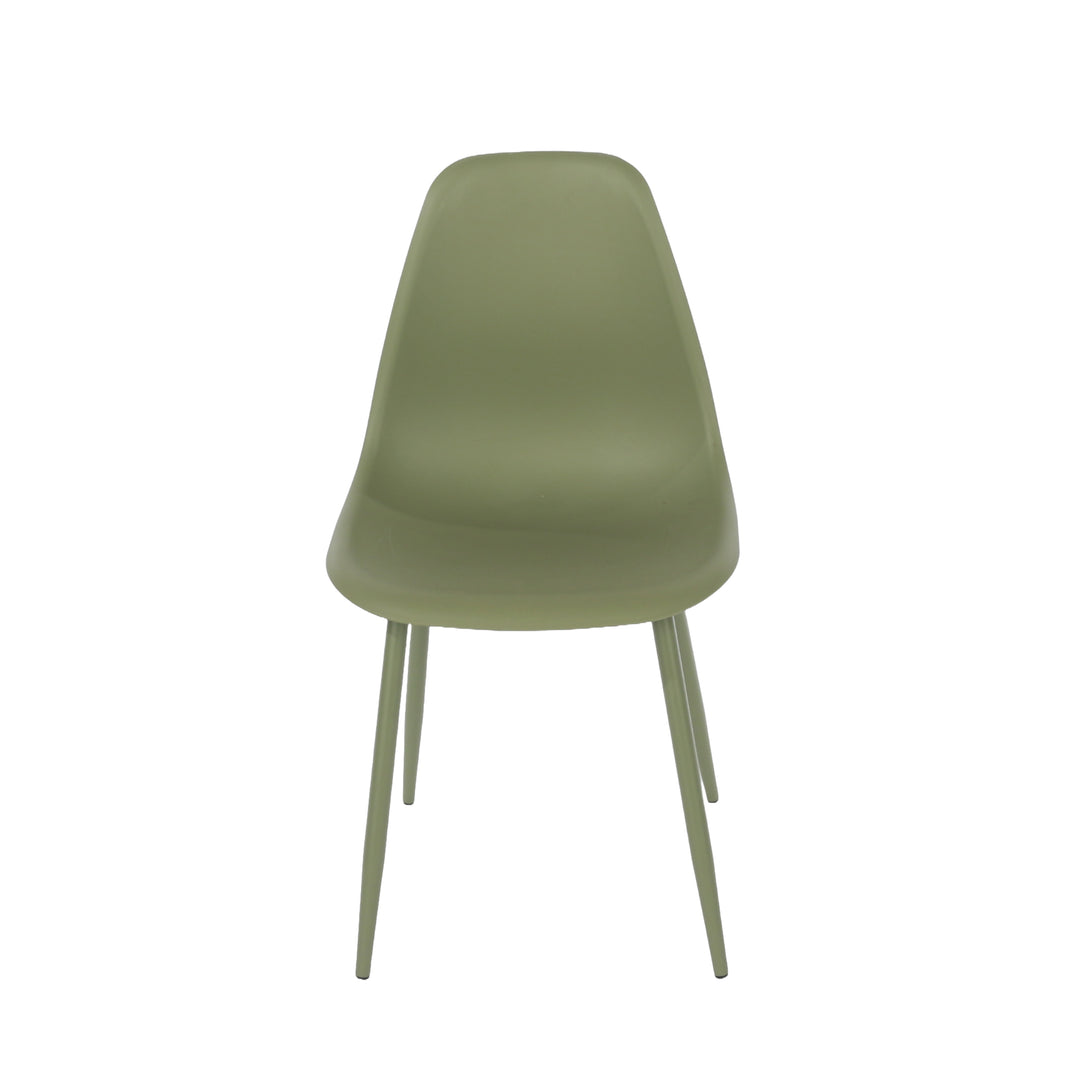 Rimini 3 Piece Cala Bistro Table & 2 Chair Set Outdoor Grade, Moss Green Moss Green  (DHD) Image 4