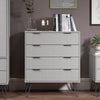 Augusta Grey 4 Drawer Chest Of Drawers Grey   (DHD) Image 5