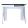 Dallas Home Office Desk With Drawer White Carbon Grey Oak (DHD) Image 2