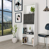 Dallas Bookcase With Doors White Carbon Grey Oak (DHD) Image 4
