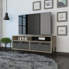 Harvard Wide Screen Tv Rack With 4 Doors Washed Oak Carbon Grey Oak (DHD) Image 4