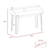 Dallas Home Office Desk  White Carbon Grey Oak (DHD) Image 6