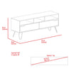Manhattan Wide Screen Tv Rack Bleached Pine Grey Stone (DHD) Image 5