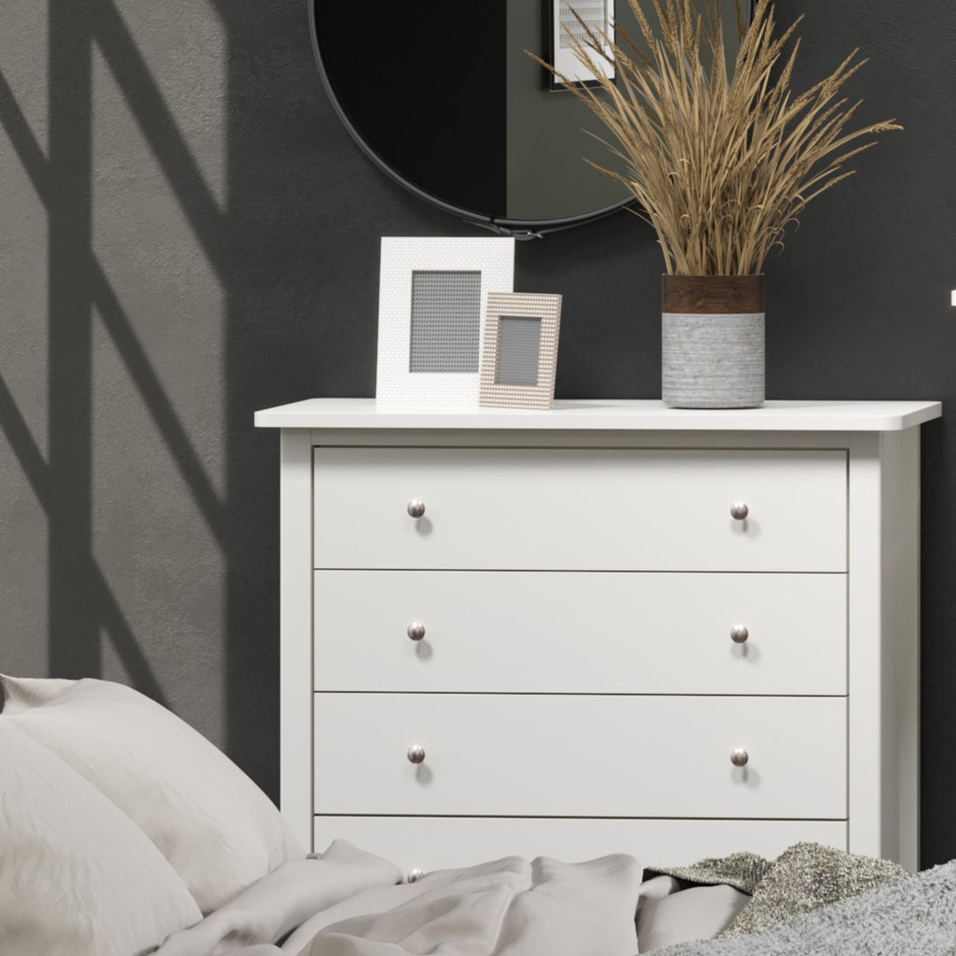 Como White 4 Drawer Chest White  (DHD) Image 5