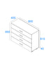 Lido 4 Drawer Chest Of Drawers   White  (DHD) Image 6