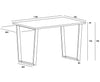 Texas Rectangular Dining Table  Antique Waxed Pine Black (DHD) Image 5
