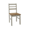 Linea Linea Grey Ladder Back Chair (Pair) Grey Antique Waxed Pine (DHD) Image 3
