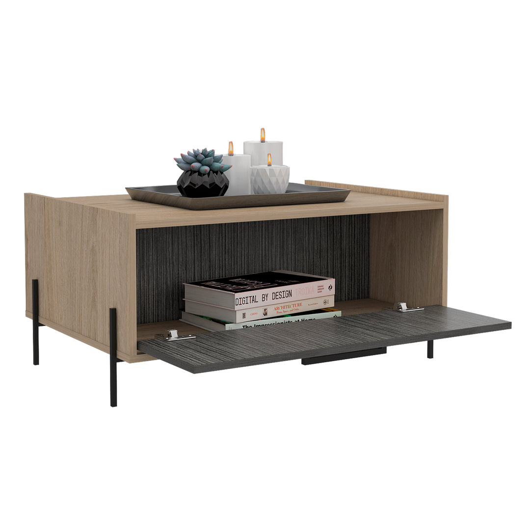Harvard Storage Coffee Table Washed Oak Carbon Grey Oak (DHD) Image 3