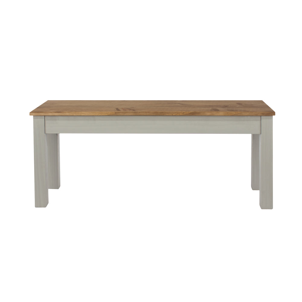 Linea Linea Bench For 1200Mm Table Grey Antique Waxed Pine (DHD) Image 2