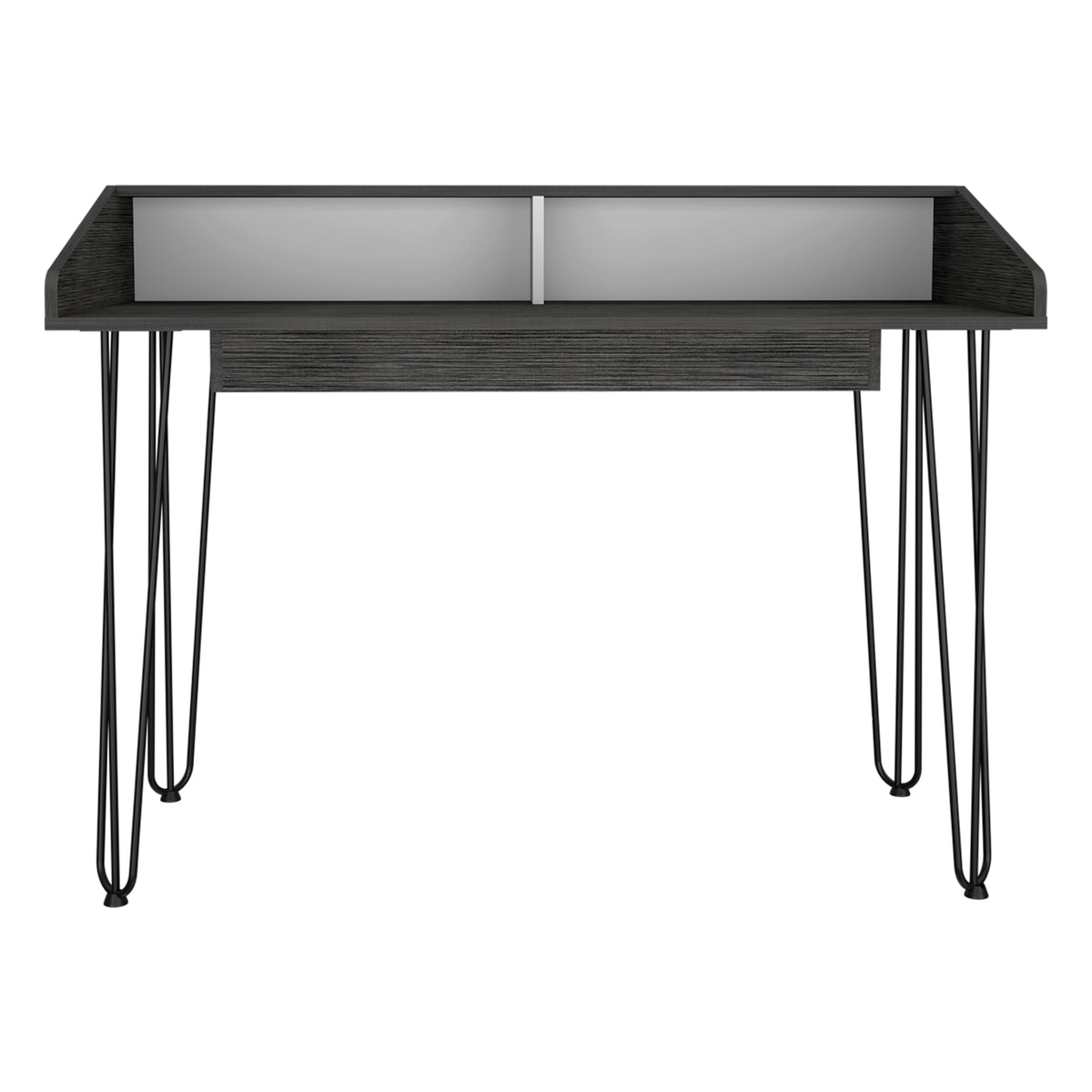 Dallas Home Office Desk  White Carbon Grey Oak (DHD) Image 2
