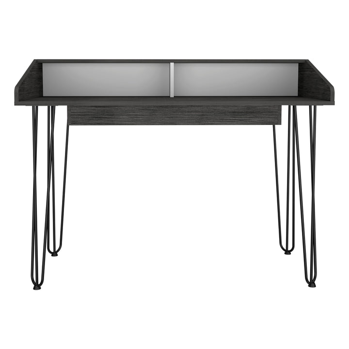 Dallas Home Office Desk  White Carbon Grey Oak (DHD) Image 2