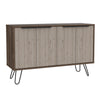 Nevada Large 4 Door Sideboard  Smoked Oak Bleached Grey Oak (DHD) Image 1