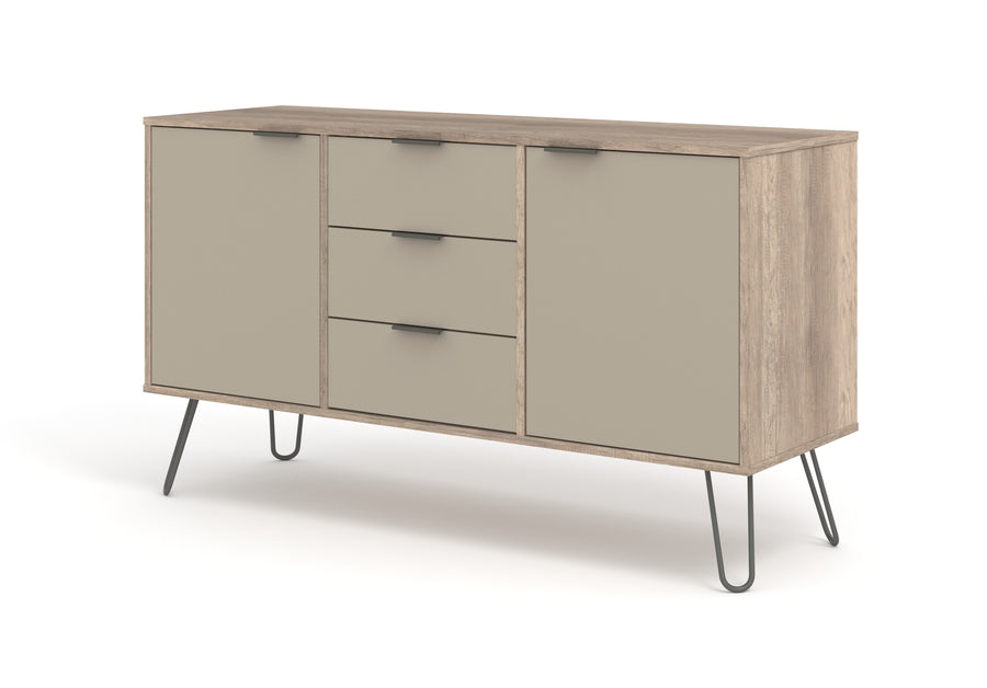 Augusta Driftwood Medium Sideboard With 2 Doors, 3 Drawers Driftwood  Calico (DHD) Image 1