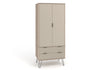 Augusta Driftwood 2 Door, 2 Drawer Wardrobe Driftwood  Calico (DHD) Image 3