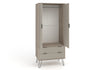 Augusta Driftwood 2 Door, 2 Drawer Wardrobe Driftwood  Calico (DHD) Image 5