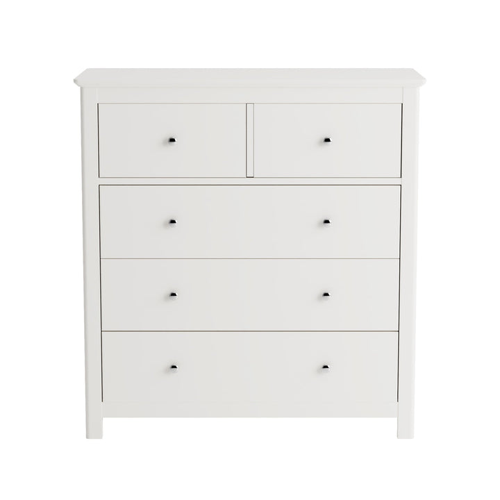 Nairn White 2+3 Drawer Chest Of Drawers White  (Self Assembly) (DHD)