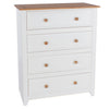 Capri 4 Drawer Chest White Antique Waxed Pine (DHD) Image 3