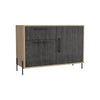 Harvard Small Sideboard With 2 Doors & 1 Drawer  Washed Oak Carbon Grey Oak (DHD) Image 1