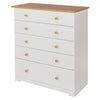 Colorado 5 Drawer Chest Soft White Oak (DHD) Image 1