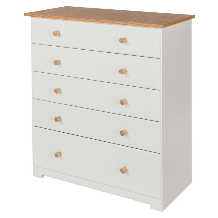 Colorado 5 Drawer Chest Soft White Oak (DHD) Image 1