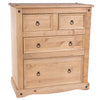 Corona 2+2 Drawer Chest  Antique Waxed Pine  (DHD) Image 3