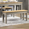 Linea Linea Bench For 1500Mm Table Grey Antique Waxed Pine (DHD) Image 4