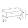 Texas Open Coffee Table Grey Waxed Pine Black (DHD) Image 4