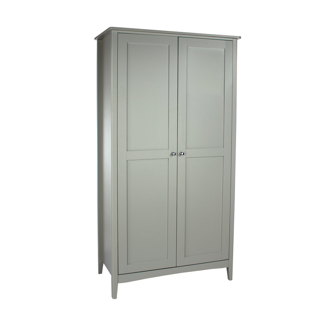 Como Grey 2 Door Wardrobe Grey  (DHD) Image 3