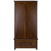 Boston 2 Door, 1 Drawer Wardrobe Dark Brown  (DHD) Image 2