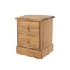 Cotswold 2 Drawer Bedside Cabinet Antique Waxed Pine  (DHD) Image 1