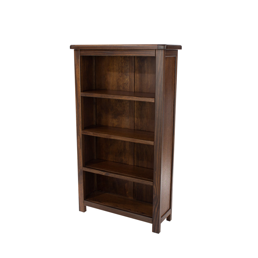 Boston 3 Shelf Narrow Bookcase Dark Brown  (DHD) Image 1
