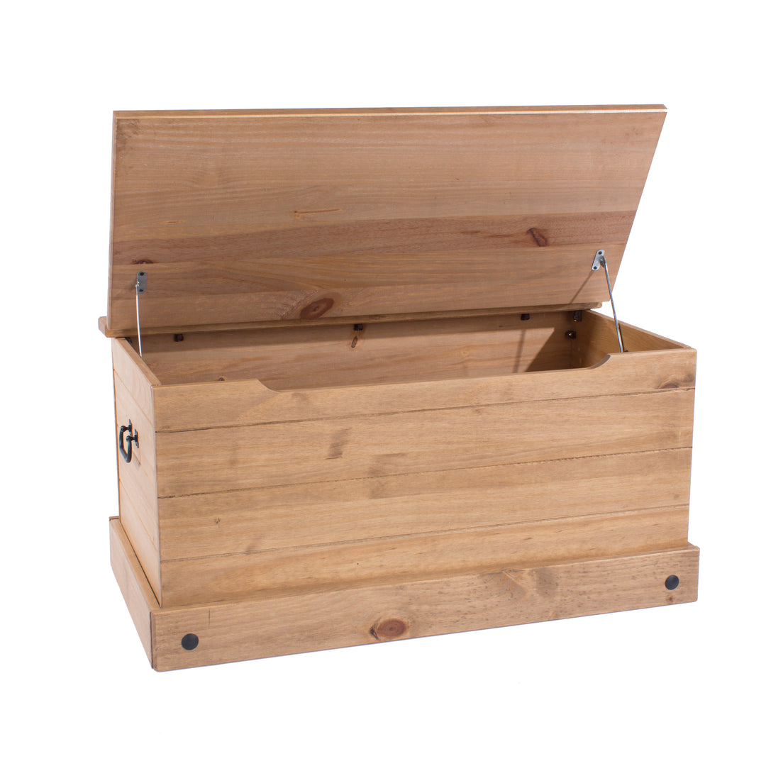 Corona Storage Trunk Antique Waxed Pine  (DHD) Image 4
