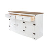 Corona White Medium Sideboard White Wax Antique Waxed Pine (DHD) Image 4